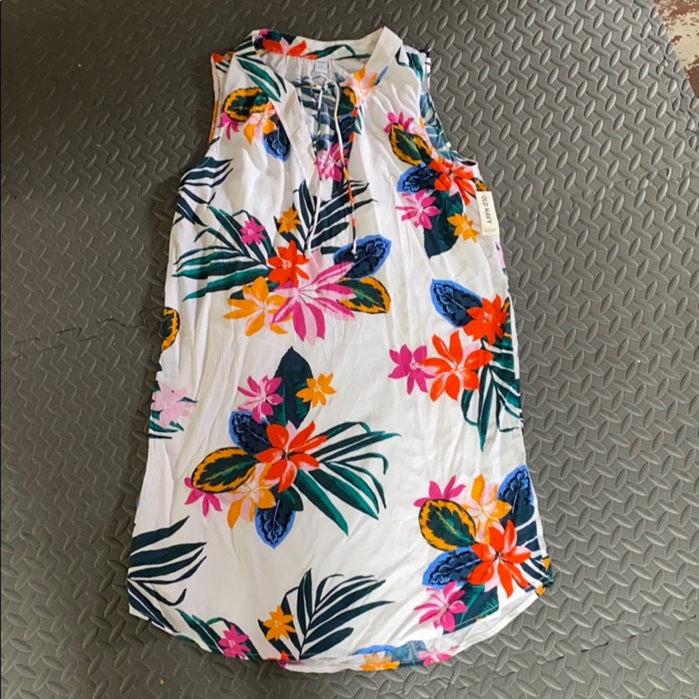 Old Navy Tie Front Tunic Dress